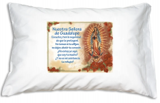 Prayer Pillowcase - Neustra Señora de Guadalupe - Organic Cotton (Spanish)